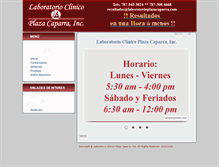 Tablet Screenshot of laboratorioplazacaparra.com